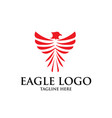 eagle logo designs simple elegant vector image