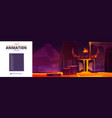road to hell parallax background layers for game vector image vector image
