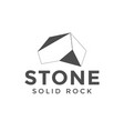 stone logo design inspiration vector image