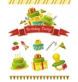 birthday party elements vector image