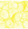 lemons hand drawn seamless pattern vector image vector image