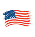 brushstroke painted flag usa vector image