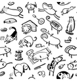 cats and dogs vector image