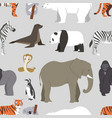 different kinds deleted species dying rare vector image vector image