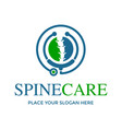 spine care logo vector image