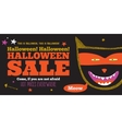 bright halloween hot sale card vector image