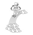 st patricks day cartoon vector image