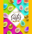 easter greeting card vector image vector image