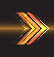 abstract technology yellow arrow direction speed vector image