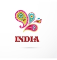 india - mandala oriental pattern indian icon vector image vector image