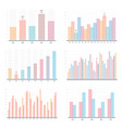 bar graphs vector image