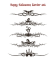 happy halloween divider set vector image