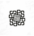 modern professional sign logo o ops vector image