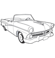 1957 ford customline sedan vector image