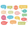 speech bubbles vector image vector image