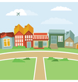 cartoon town vector image vector image