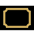 gold frame beautiful golden black vector image vector image