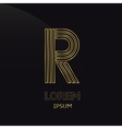 letter r vector image