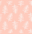 retro minimal foliage seamless pattern vector image vector image