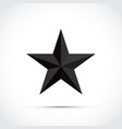 black star icon vector image