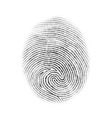 fingerprint isolated vector image