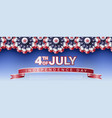 fourth july independence day website top vector image