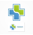 medical logo health vector image