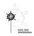 naval mine vector image vector image