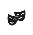 theater mask icon simple vector image