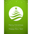 abstract christmas tree vector image