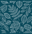seamless floral pattern nature leaves backdrop vector image