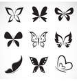 butterfly group vector image