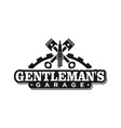 automotive logo design style for garage vector image vector image