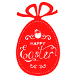 easter gift red vector image