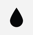 water droplet icon liquid drip drop oil blood rain vector image vector image