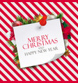 holiday new year and merry christmas background vector image