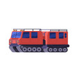 arctic auto transport big antarctic machine vector image