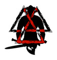 viking silhouette 0003 vector image