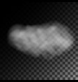 fog or smoke isolated on transparent background vector image
