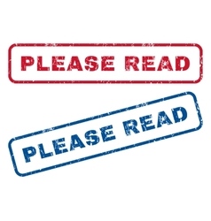 Please Read Rubber Stamps Royalty Free Vector Image