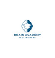 brain academy logo design concept vector image