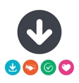 download icon upload button vector image