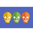 skulls for halloween vector image vector image