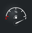 modern fuel indicator with high level vector image vector image