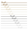 rope bows and ribbons vector image