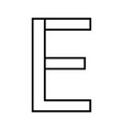 logo sign le el icon double letters logotype e l vector image vector image