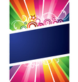 rainbow background vector image vector image