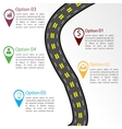 road infographic template vector image vector image