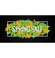 spring sale banner design border background vector image vector image