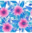 watercolor seamless floral pattern vector image